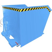 Bauer – Conteneur pour copeaux GU-E – 1 m³ – Acier étanche – Poubelle d'extérieur
