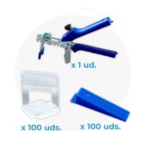 Kit Eurolevelling Wedge Solution (100 Calzos + 100 Cuñas + Tenaza) Junta 1 Mm - Euroshrink
