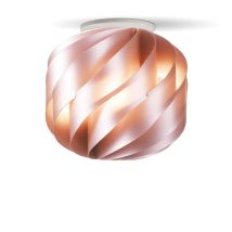 Rosa Deckenleuchte aus Metall – Durchmesser 40 cm – Höhe 39 cm – 1x MAX 30W E27