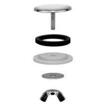 Blanco Hahnlochstopfen Ø=48 mm Edelstahl – Ideal für Küchenspülen und Waschbecken – Pflegeleicht und einfach zu installieren
