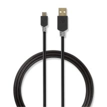 Nedis Ccbw60500at20 Cable De Sincronización Negro 2 Metros