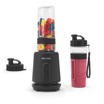 Petra Pt6133mblkvde Frullatore Personale – Frullatore Elettrico Compatto, 2 Bottiglie (600 Ml), Coperchi A Tenuta Stagna, Lama In Acciaio Inossidabile