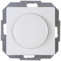 Einsatz Weiß – Druck-Wechsel-Universaldimmer für Glühlampen, Halogenlampen, dimmbare LEDs – Kopp
