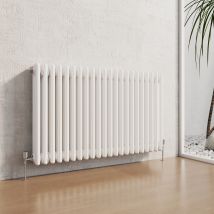 Heilmetz Traditional Radiator Central Heating Rads Radiator 3 Column Horizontal White 600 × 1010mm