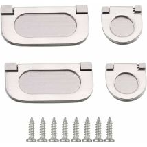 Gta - Tucire 4 Pieces Invisible Handles Drawer Pull Recessed Handle Kitchen Door Handles Cupboard Drawer Handle Furniture Bedroom Furniture Pull 