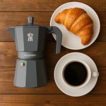 Caffettiera Italiana Pezzetti Italexpress 3 Tazze Blu Opaco