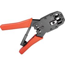Crimpzange Für Modularstecker, Kompakte Ausführung, Zum Crimpen Von 4-, 6-, 8- Und 10-poligen Westernsteckern Vom Typ Rj10, Rj11, Rj12 Und Rj45 Sowie 