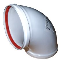 Gomito Smaltato Bianco 90o Ø110 Mm - 193090