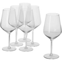 Alpina Set Bicchieri Da Vino Rosso - Calici Vino 6 Pezzi - Calice Vino 53cl - Regalo Compleanno Donna, Amica E Mamma - Vini Rosso - Con Base Robusta -