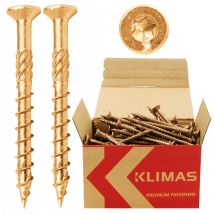 Vis à bois Torx à tête fraisée WKCS 5x80 mm – Acier électrozingué – 200 pcs – Fixation technique