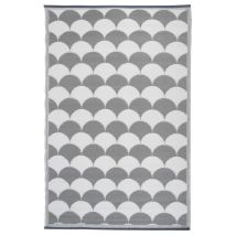 Esschert Design - Grey White Garden Rug Outdoor Carpet Garden Caravan Camping 100% Recycled 1.8m