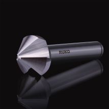 Ruko Juego De Avellanadores Cónicos Y Desbarbadores Din 335 Forma C 90° Hss Para Aluminio En Casete De Plástico - 6 Piezas - 102152aro