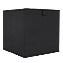 Box For Poli Regal, Schwarz, 30x30cm, Faltbar