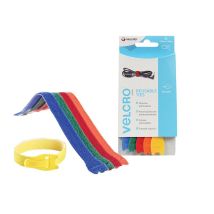Velcro - Brand 60250 Brand One-wrap Reusable Ties (5) 12mm X 20cm Multi-colour Vel60250