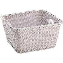 Panier – JOY – en osier synthétique blanc – Hauteur, Largeur, Matières, Forme, Quantité par pack
