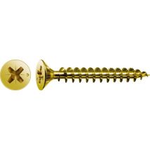Spax - Universalschraube, 2,5 X 16 Mm, 100 Stück, Vollgewinde, Senkkopf, Kreuzschlitz Z1, S-spitze, Yellox - 4081020250162