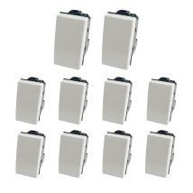 10er-set Unipolare Taster 10a 250v Kompatibel Mit Matix-serie - Gloca