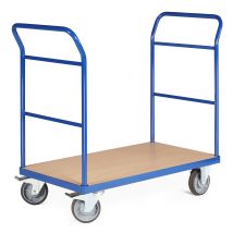 Bako Logistiksysteme Plattformwagen F500 Mit 2 Schiebebügeln Ohne Bordkante 1200x800mm