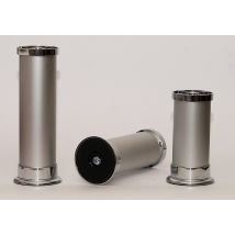 Gamet - Tischbeine Tischbein Möbelfuss Silber Div. Höhen Couchfuß Schreibtischfuß 180mm