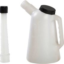 Cora – Misurino 3 litri in plastica HD-PE trasparente e bianco, resistente a oli e acidi – Accessorio per misurazione liquidi