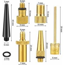 Inflatordüse, Ohjijinn 26-teiliges Fahrradventil-adapter-set, Messing-fahrradventil-inflatordüse, Fahrrad-inflator-adapter, Fahrrad-inflator-anschluss