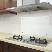 Bc-elec - Akg06-7050 Aparador De Cocina De Cristal Transparente 70x50cm, Cristal De Seguridad Templado De 6mm, Fondo De La Campana.