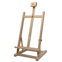 Sydney Tischstaffelei aus Kiefernholz – 27 x 27 x 60 cm – Höhenverstellbar bis 80 cm – Ideal für Kinder und Hobbykünstler