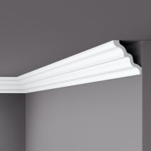 NMC – Coving – 10.5 cm Height – 9.5 cm Width – 200 cm Length – Polystyrene – Easy to Install – Primed and Ready to Paint