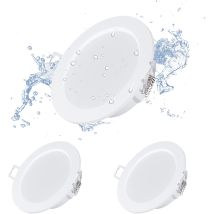 Gotrays - 3er-pack Led-einbaustrahler, 12 W, 10,2 Cm Öffnung, 110–135 Mm, 145 Mm Gesichtslänge, Runde Einbau-deckenleuchte Für Badezimmer/wohnzimmer/