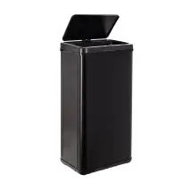 Intelligenter Mülleimer Ohne Beine Mit Automatischem Öffnen Oder Manuellem Kontakt, 60 L, Höhe: 79,5 X 35,5 X 26 Cm, Schwarz.