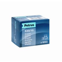 Esselte - Petrus Grapas 530/10 Caja 5000 Ud. Caja , Grapas 560/10 Caja De 5000 Fabricadas Con Alambre Cobreado De Gran Calidad. Recomendadas Para 