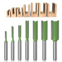 Broca De Enrutador Recta De 6 Mm, 7 Piezas De Brocas De Enrutador Rectas Fresa De Borde Recto Juego De Brocas Rectas Carburador Fresa De Madera 