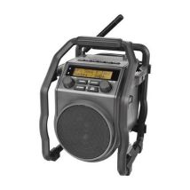 Radio da cantiere Ubox400R DAB + Bluetooth – Potenza 7W – IP64 – 18x25x20cm – 2,1kg – Altoparlante 3" – Streaming musicale