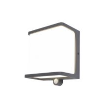 Aplique De Exterior Doblo Gris Lutec 6943701125