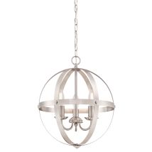 Lustre Stella Mira – 3 Ampoules – Nickel brossé – 38 cm de diamètre – Hauteur 44 cm – WESTINGHOUSE