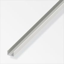 Alfer - U-profil 10 X 21 X 1000 Mm Weiß Pvc Profil Kunststoffprofil U Schiene