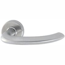 HOPPE – Juego de manillas de aluminio con roseta y bocallave – Acabado mate F69 – Espesor de puerta 40-45 mm – Cuadradillo 8 mm