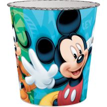 Cestino Getta Carte Multicolore Per Bambini Con Mickey Mouse & Friends In Plastica Ideale Per Cameretta Cantina E/o Box Dimensioni 20,5 X 16,5 X 23 Cm