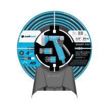 Cellfast - Set Tubo Flessibile De Irrigazione Smart Pro Ats De 19 Mm X 20 M, Gancio A Muro E Connettori