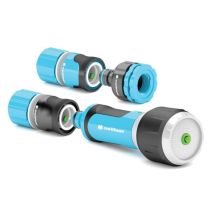 Conector de riego 1/2" – Regulador de flujo – Nebulizador – ABS y PP – 5901828859717