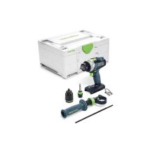 Festool - 577224 Cordless Precussion Drill Quadrive Tpc 18/4 I-basic Naked In Systainer