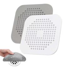 Drain Hair Catcher 2 Packs, Shower/bathtub Drain Cover, Silicone Hair Catcher For Shower, Square Drain Stopper For Tub,kitchen,bathroom