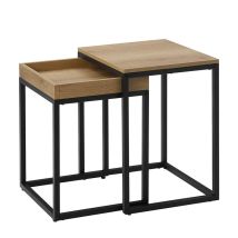 Valora Table Basse 2 Pièces Style Industriel Pour Salon X2