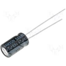 Condensateur Électrolytique 47uf 63vdc 105âoc Mesuré 6,3x12mm 47mf63v105/rd