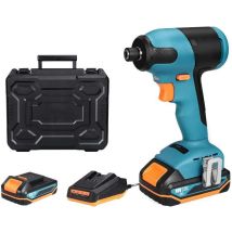18 V Tacklife Akku-schlagschrauber 180 Nm, 2800 Ipm Max. Schlagzahl, 2,0-ah-akku, 6,35-mm-bohrfutter, Tdid20k-schnellladung