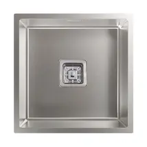 Lavello Edesa Makalu Be 40x40 1c R-10 Sotto Piano 44x44 Cm