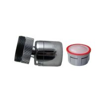 ECOPERL Luft/Wasser-Durchflussregler 4,5L/min Innengewinde 22x100 Außengewinde 24x100 Messing Dichtungen ACS