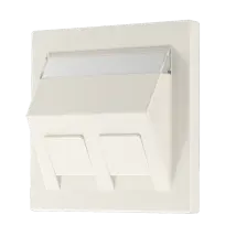 Jung Abdeckung Für Montageadapter 30°, 2fach, Mit Schriftfeld, Thermoplast, Serie Ls, Weiß Ls 569-30 Bf Pl