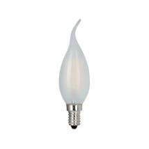Lampe Led Effet Flamme Alcapower C37 Verre Dépoli E14 4w 500lm 3000k Lumière Chaude 230v Basse Consommation Longue Durée Vie Éclairage Décoratif