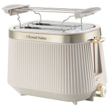 Russell Hobbs 26761-56 Bronte Tostapane 2 Fette 980 W 6 Livelli Scongelamento Riscaldamento Lift And Look Colore Pietra